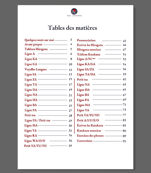 Cahier japonais PDF téléchargeable - exercices progressifs débutant